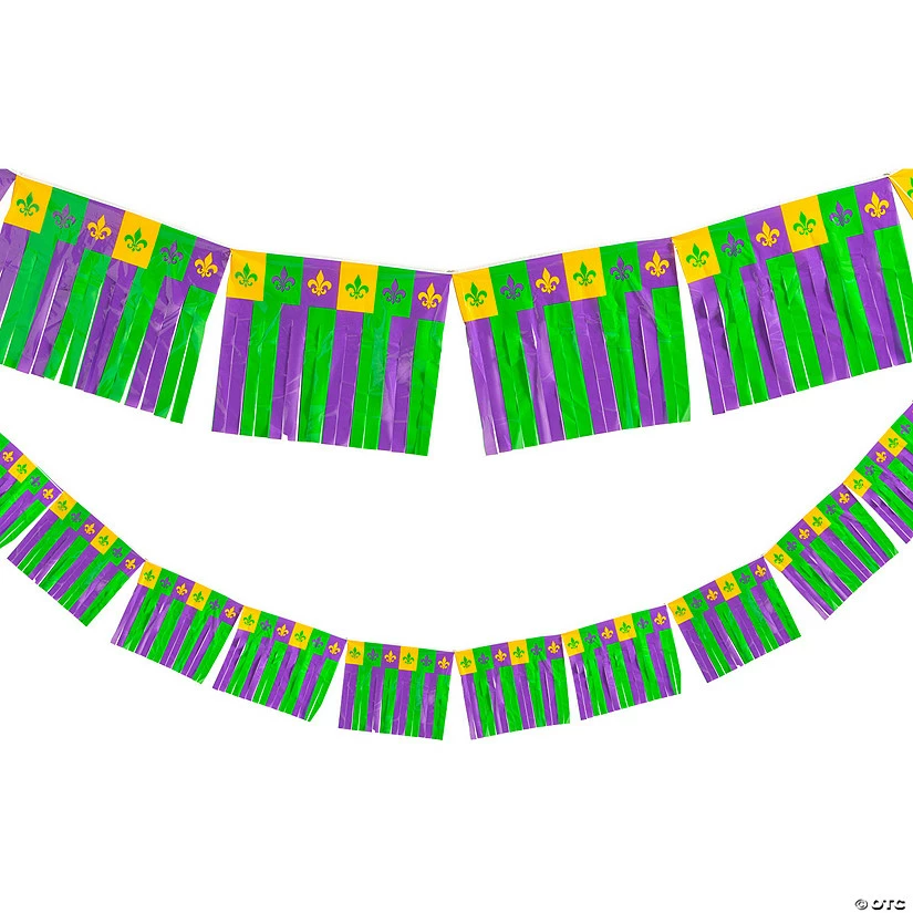 100 Ft. Mardi Gras Fringe Garland