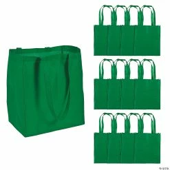 12" x 14" Shopper Nonwoven Tote Bags - 12 Pc.