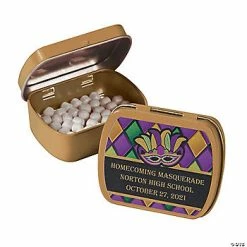 Personalized Masquerade Mint Tins - 24 Pc.