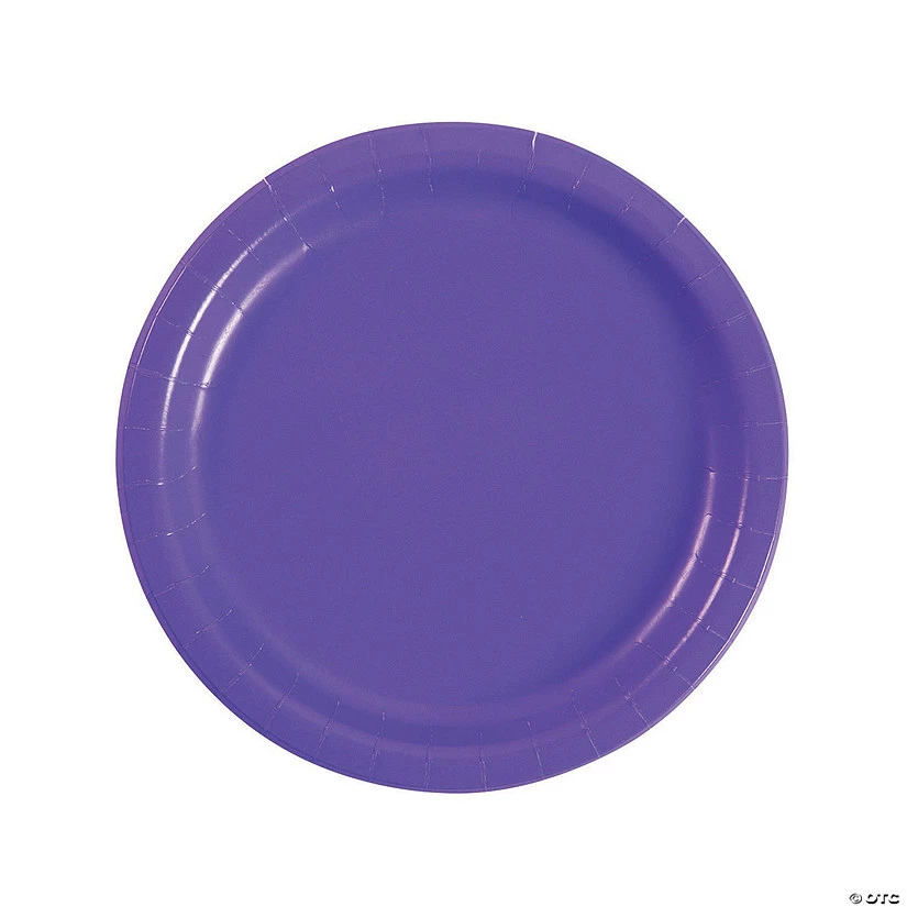 Single Color Paper Dinner Plates - 24 Ct. - Image 2