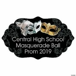 Personalized Masquerade Ball Cardboard Arch Sign