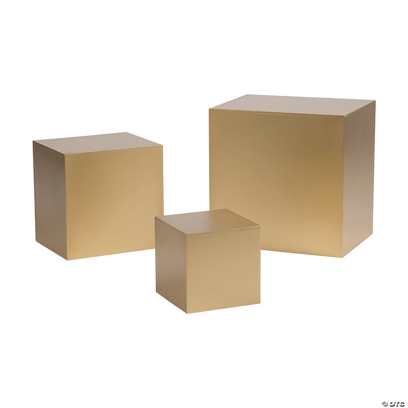Gold Buffet Riser Set - 3 Pc. - Image 2