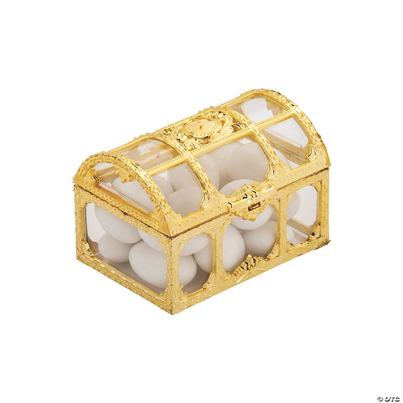 Gold & Clear Trunk Favor Containers - 6 Pc. - Image 2