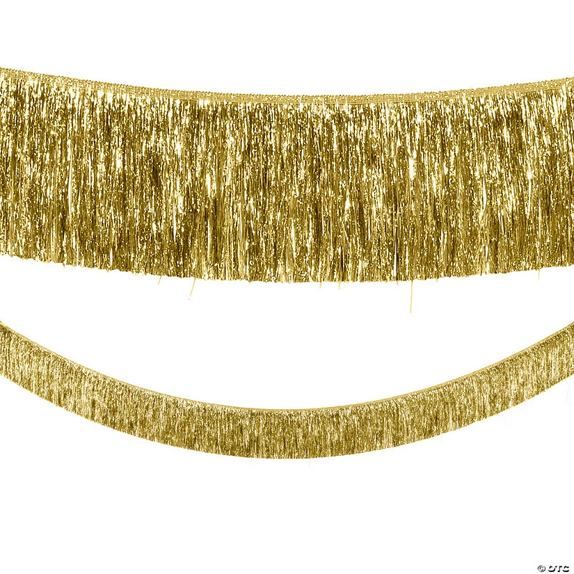 Gold Tinsel Garland - Image 2