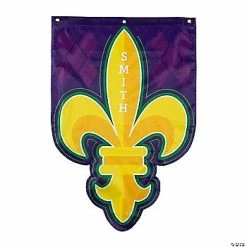Personalized Mardi Gras Bunting