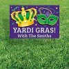 Personalized Mardi Gras Yard Sign