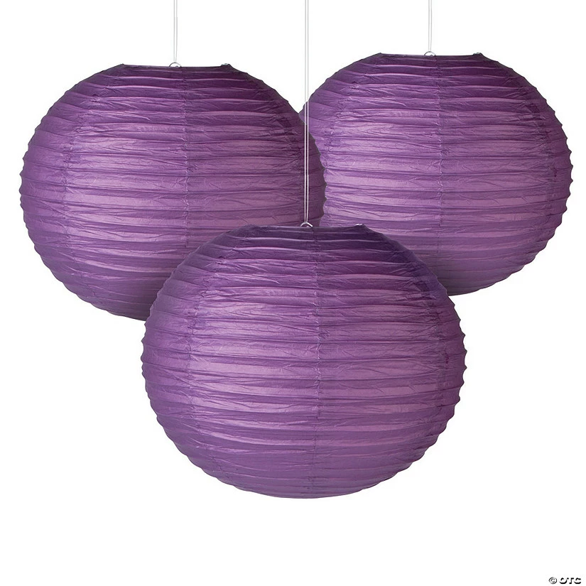 Large Paper Lanterns - 6 Pc.