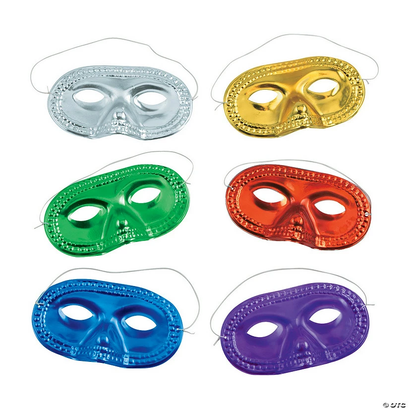 Gleaming Masquerade Masks - 24 Pc. - Image 2