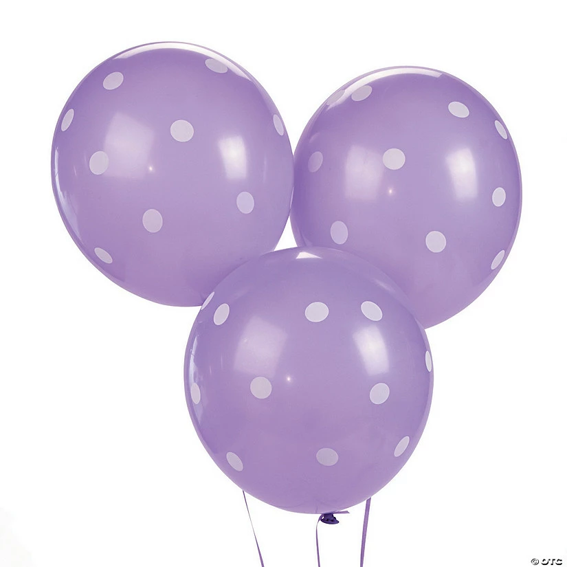 Polka Dot 11" Latex Balloons - 25 Pc. - Image 2