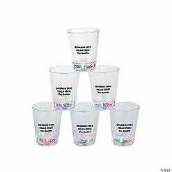 Light-Up Personalized Plastic Shot Glasses - 12 Ct.
