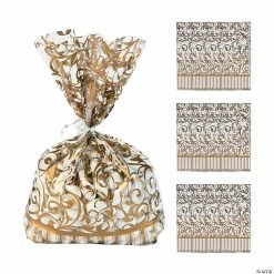 Swirl Favor Cellophane Bags - 12 Pc.
