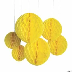 Hanging Honeycomb Decorations - 6 Pc.