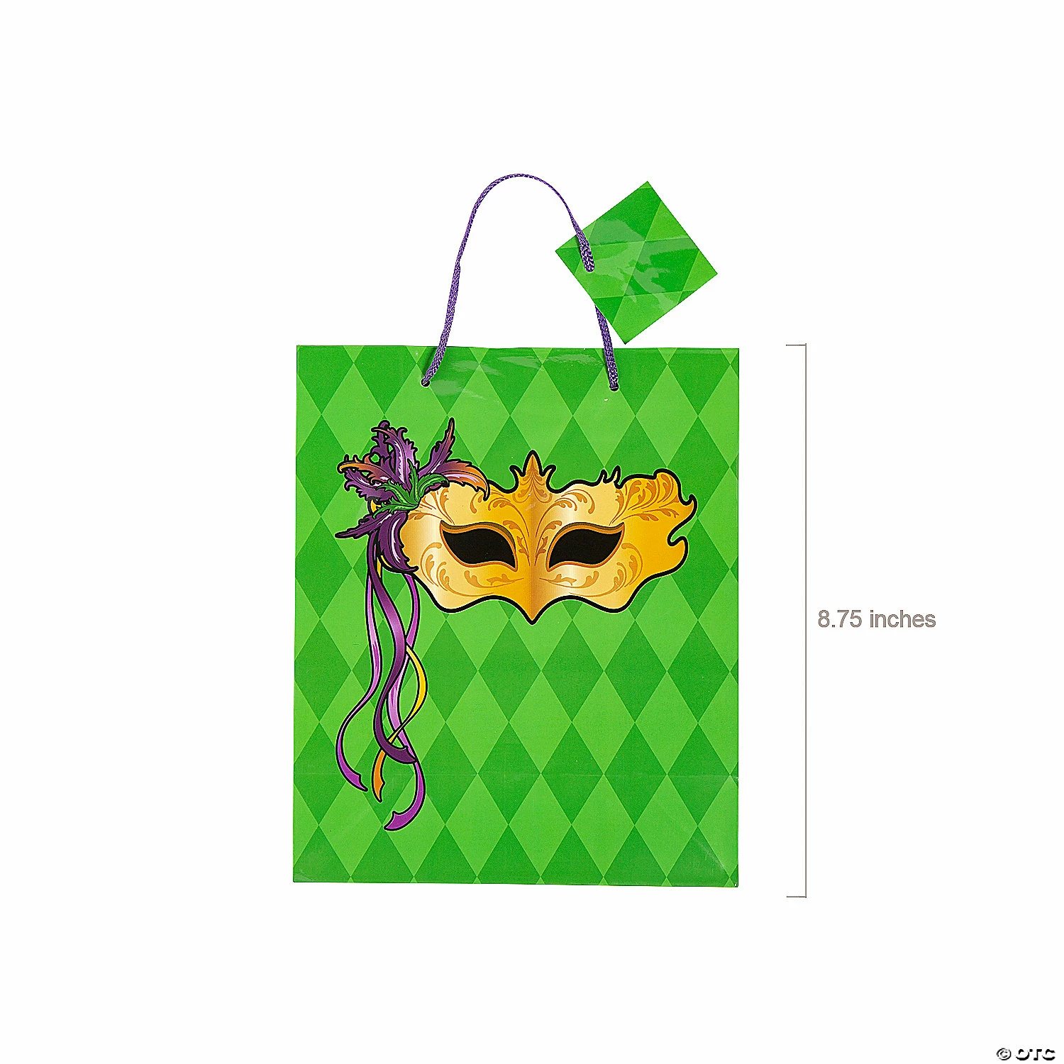 7 1/4" x 8 3/4" Medium Masquerade Gift Bags - 12 Pc. - Image 2