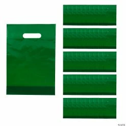 Solid Color Plastic Goody Bags - 50 Pc.