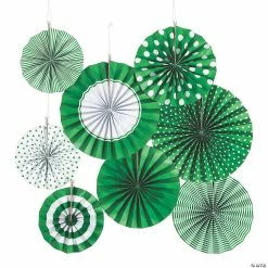 Hanging Paper Fan Assortment - 8 Pc.
