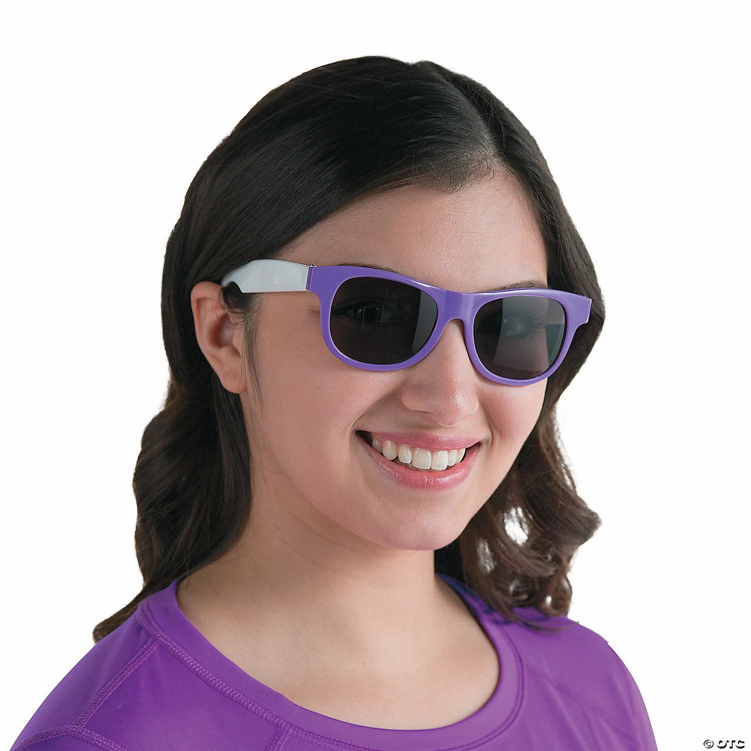 Adult’s Purple & White Two-Tone Sunglasses - 12 Pc. - Image 2
