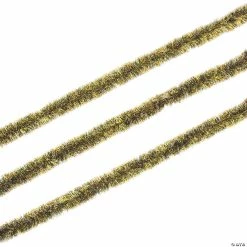 Black & Gold Tinsel Garland