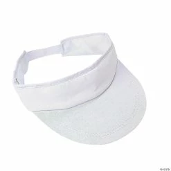 Bulk DIY White Cotton Visors - 48 Pc.