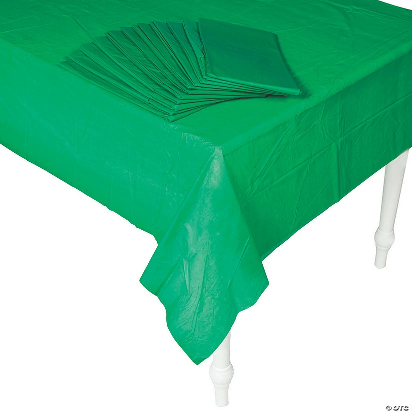 Bulk Plastic Tablecloths - 12 Pc. 3 Bulk Plastic Tablecloths - 12 Pc.