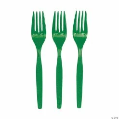 Bulk Solid Color Plastic Forks - 50 Ct.