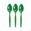 Bulk Solid Color Plastic Spoons - 50 Ct.