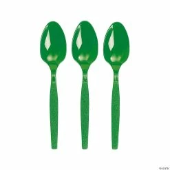 Bulk Solid Color Plastic Spoons - 50 Ct.