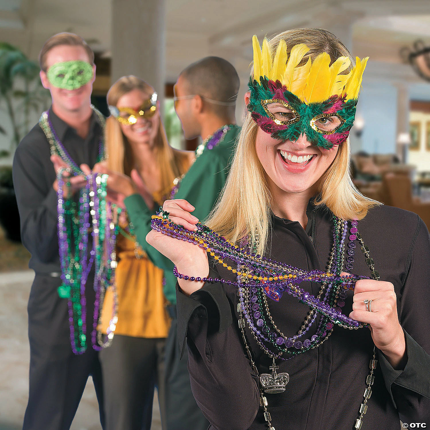 Bulk Mardi Gras Bead Necklace Assortment - 500 Pc. 4 Bulk Mardi Gras Bead Necklace Assortment - 500 Pc. - Image 2