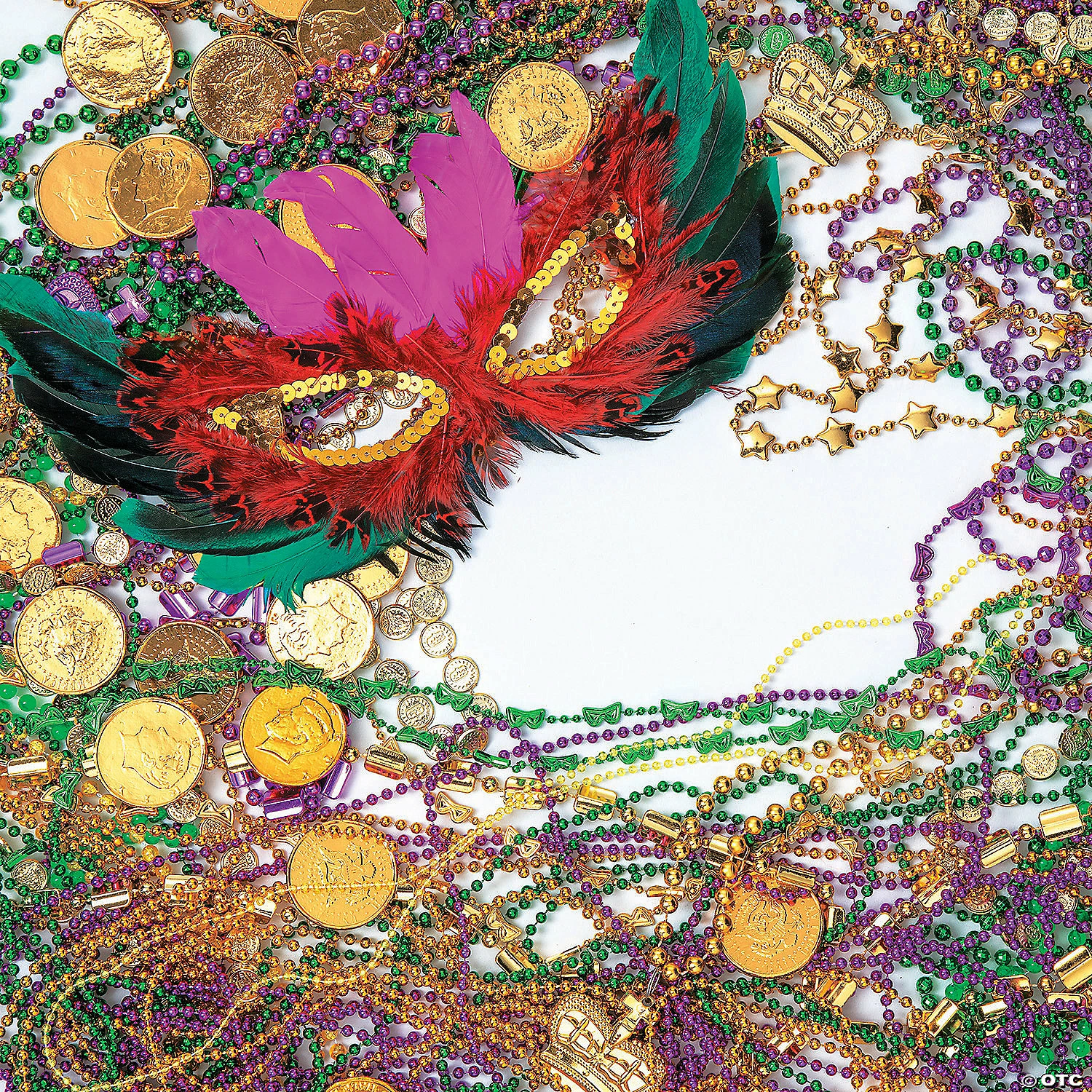 Bulk Mardi Gras Bead Necklace Assortment - 500 Pc. 5 Bulk Mardi Gras Bead Necklace Assortment - 500 Pc. - Image 3
