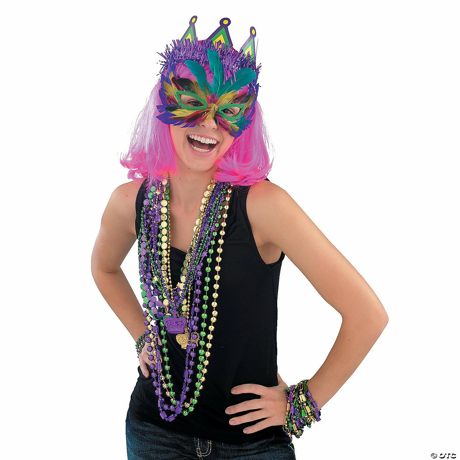 Bulk Mardi Gras Bead Necklace Assortment - 500 Pc. 6 Bulk Mardi Gras Bead Necklace Assortment - 500 Pc. - Image 4