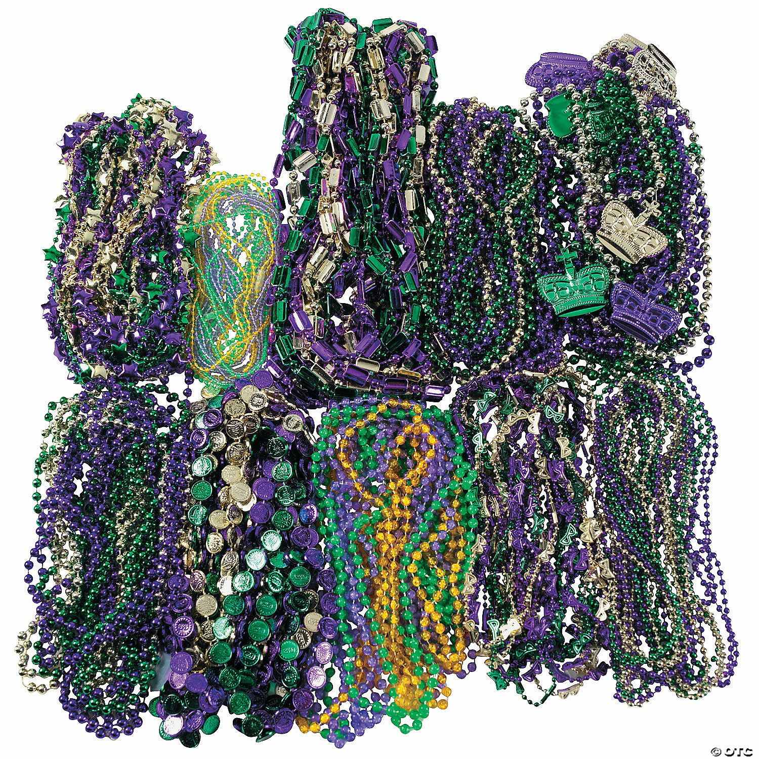 Bulk Mardi Gras Bead Necklace Assortment - 500 Pc. 3 Bulk Mardi Gras Bead Necklace Assortment - 500 Pc.