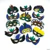 Bulk Mardi Gras Feather Mask Assortment - 250 pcs.
