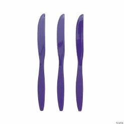 Bulk Solid Color Plastic Knives - 50 Ct.