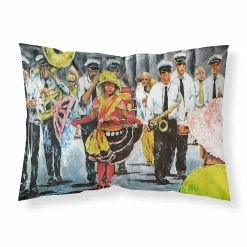 Caroline's Treasures Mardi Gras, Dancing in the Streets Mardi Gras Fabric Standard Pillowcase, 30 x 20.5, Seasonal