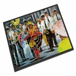 Caroline's Treasures Mardi Gras, Dancing in the Streets Mardi Gras Indoor or Outdoor Mat 24x36, 36 x 24, Seasonal