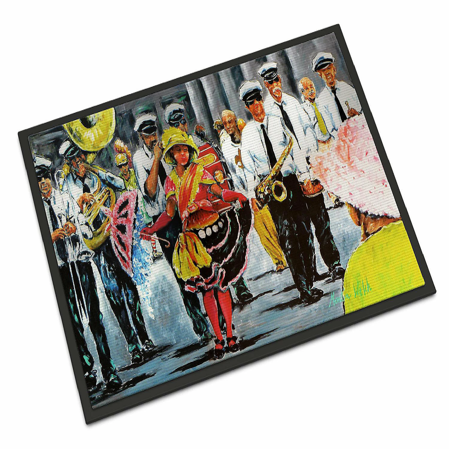 Caroline's Treasures Mardi Gras, Dancing in the Streets Mardi Gras Indoor or Outdoor Mat 24x36, 36 x 24, Seasonal