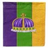 Caroline's Treasures Mardi Gras, King's Crown Mardi Gras Flag Canvas House Size, 28 x 40, New Orleans