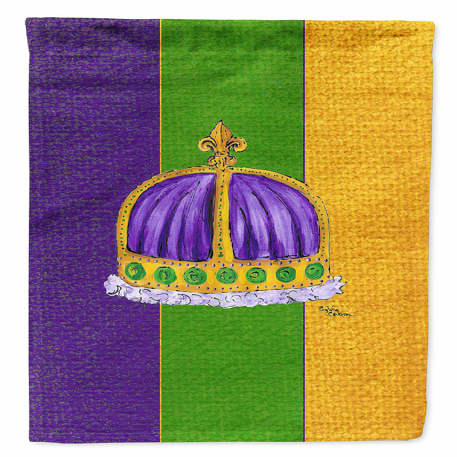 Caroline's Treasures Mardi Gras, King's Crown Mardi Gras Flag Garden Size, 11.25 x 15.5, New Orleans
