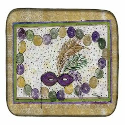 Caroline's Treasures Mardi Gras, Mardi Gras Beads Dish Drying Mat, 14 x 21, New Orleans