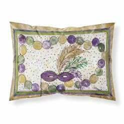 Caroline's Treasures Mardi Gras, Mardi Gras Beads Fabric Standard Pillowcase, 30 x 20.5, New Orleans