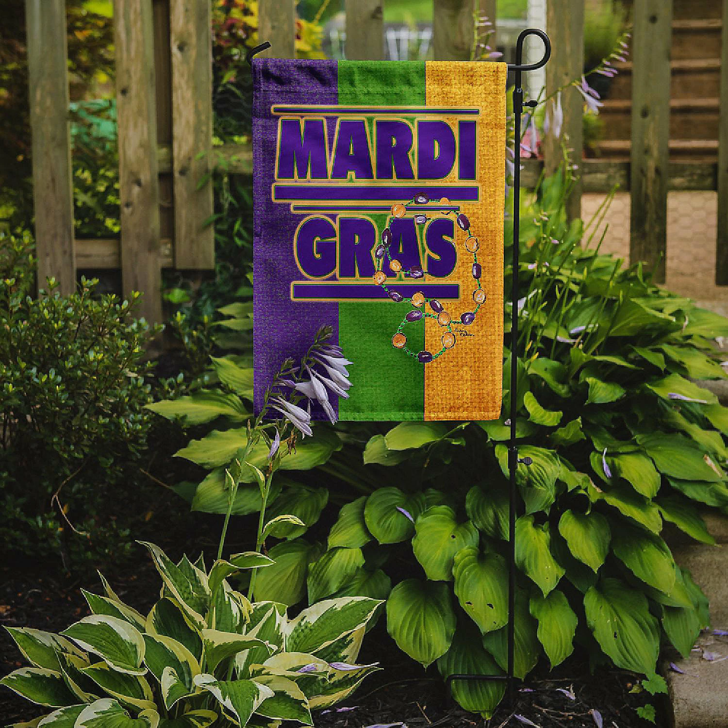 Caroline's Treasures Mardi Gras, Mardi Gras Flag Garden Size, 11.25 x 15.5, New Orleans - Image 2
