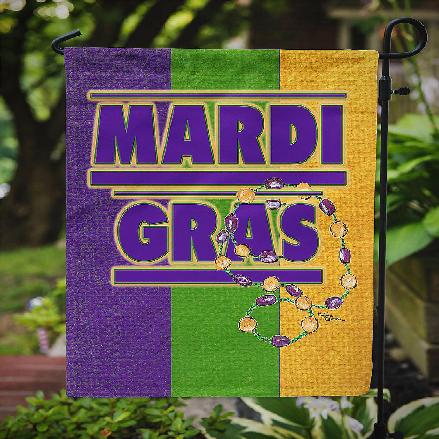Caroline's Treasures Mardi Gras, Mardi Gras Flag Garden Size, 11.25 x 15.5, New Orleans - Image 3