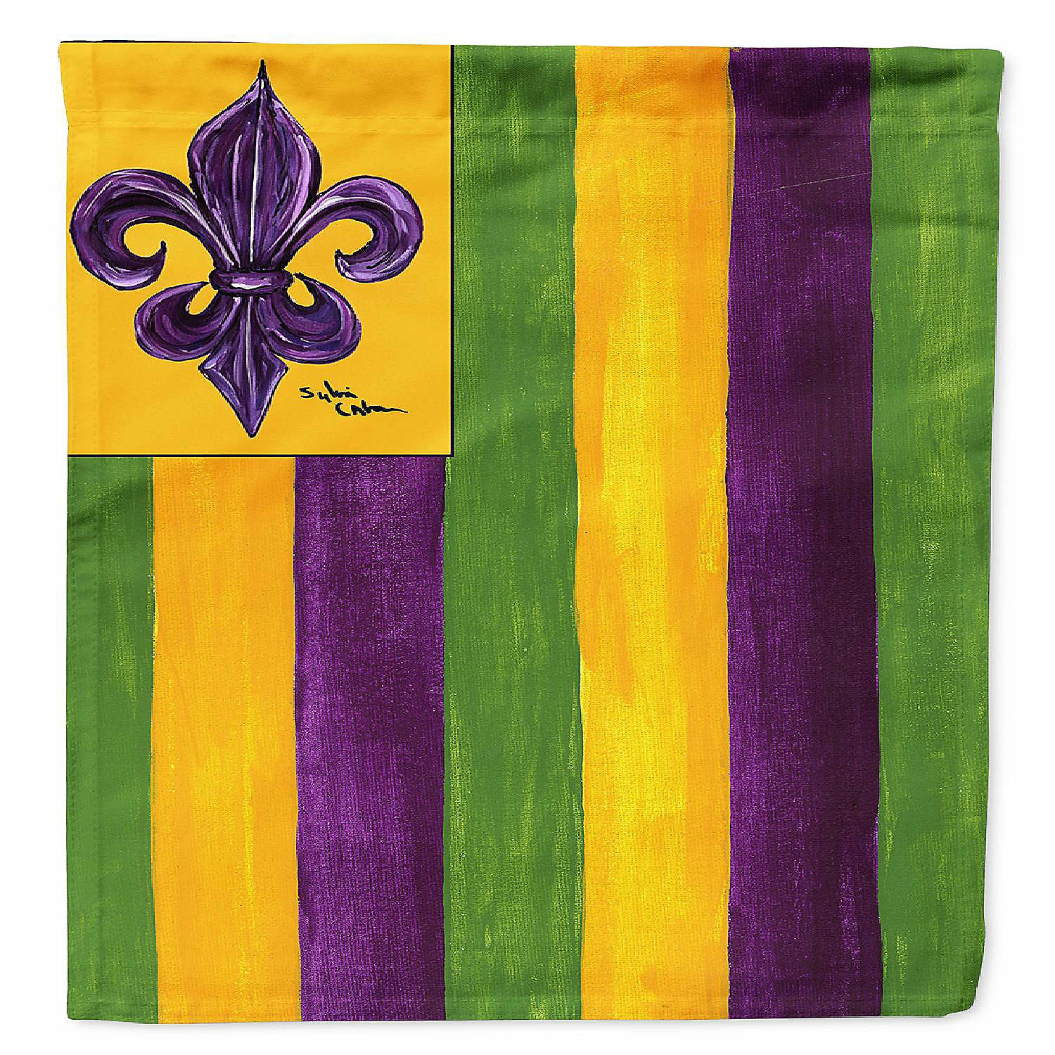 Caroline's Treasures Mardi Gras, Mardi Gras Fleur de lis Nation Flag Canvas House Size, 28 x 40, New Orleans