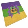 Caroline's Treasures Mardi Gras, Mardi Gras Mask and Feathers Glass Cutting Board Large, 12 x 15, New Orleans
