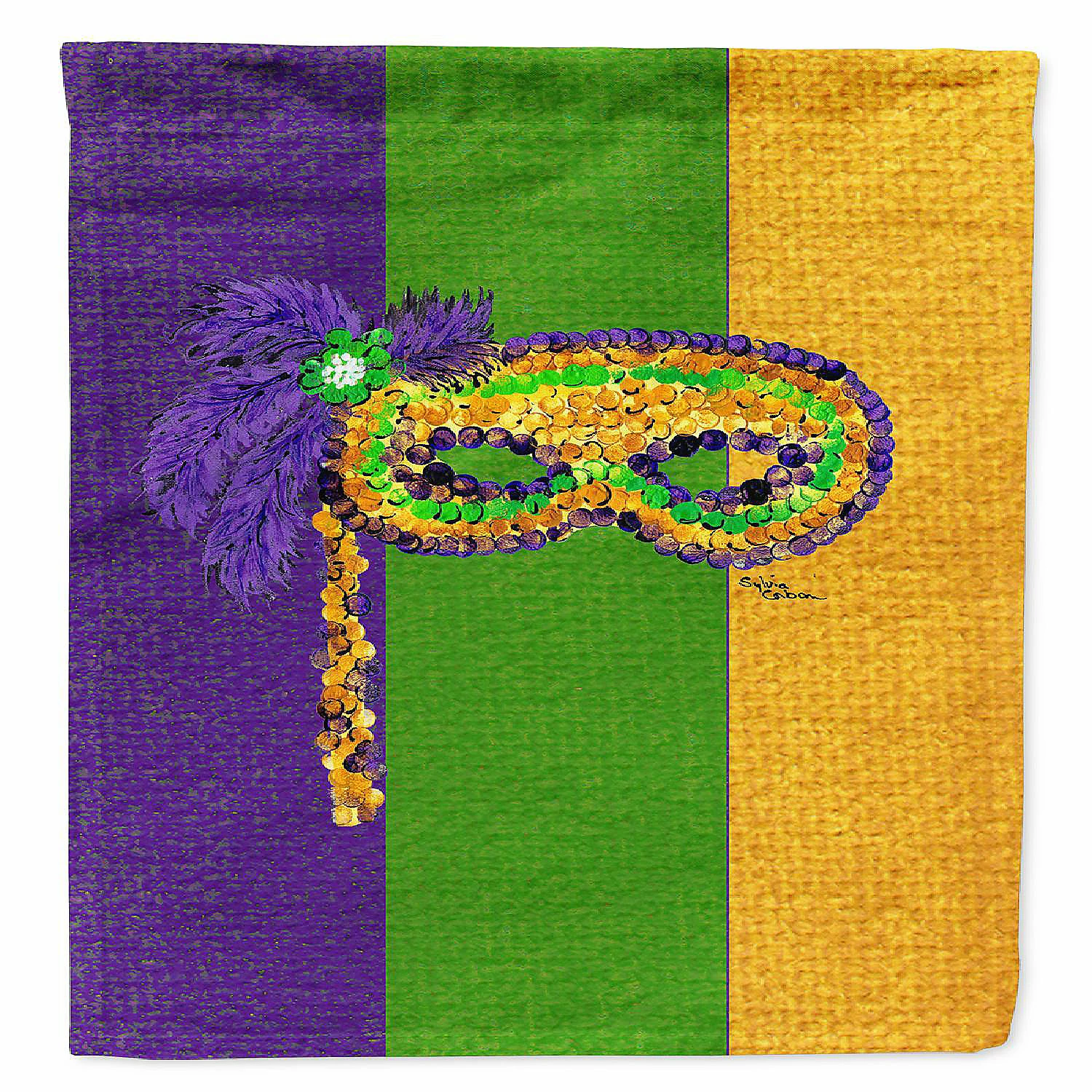 Caroline's Treasures Mardi Gras, Mardi Gras Mask Flag Garden Size, 11.25 x 15.5, New Orleans