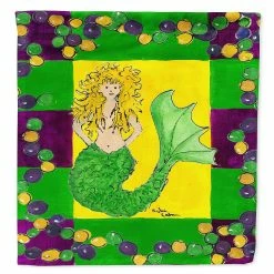 Caroline's Treasures Mardi Gras, Mardi Gras Mermaid Flag Garden Size, 11.25 x 15.5, Fantasy