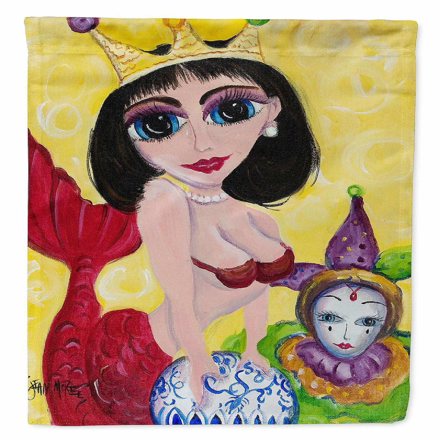Caroline's Treasures Mardi Gras, Mardi Gras Queen Mermaid Flag Garden Size, 11.25 x 15.5, Fantasy