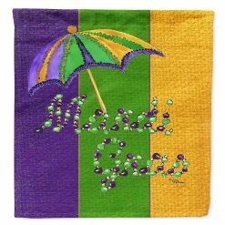 Caroline's Treasures Mardi Gras, Mardi Gras Second line umbrella Flag Canvas House Size, 28 x 40, New Orleans