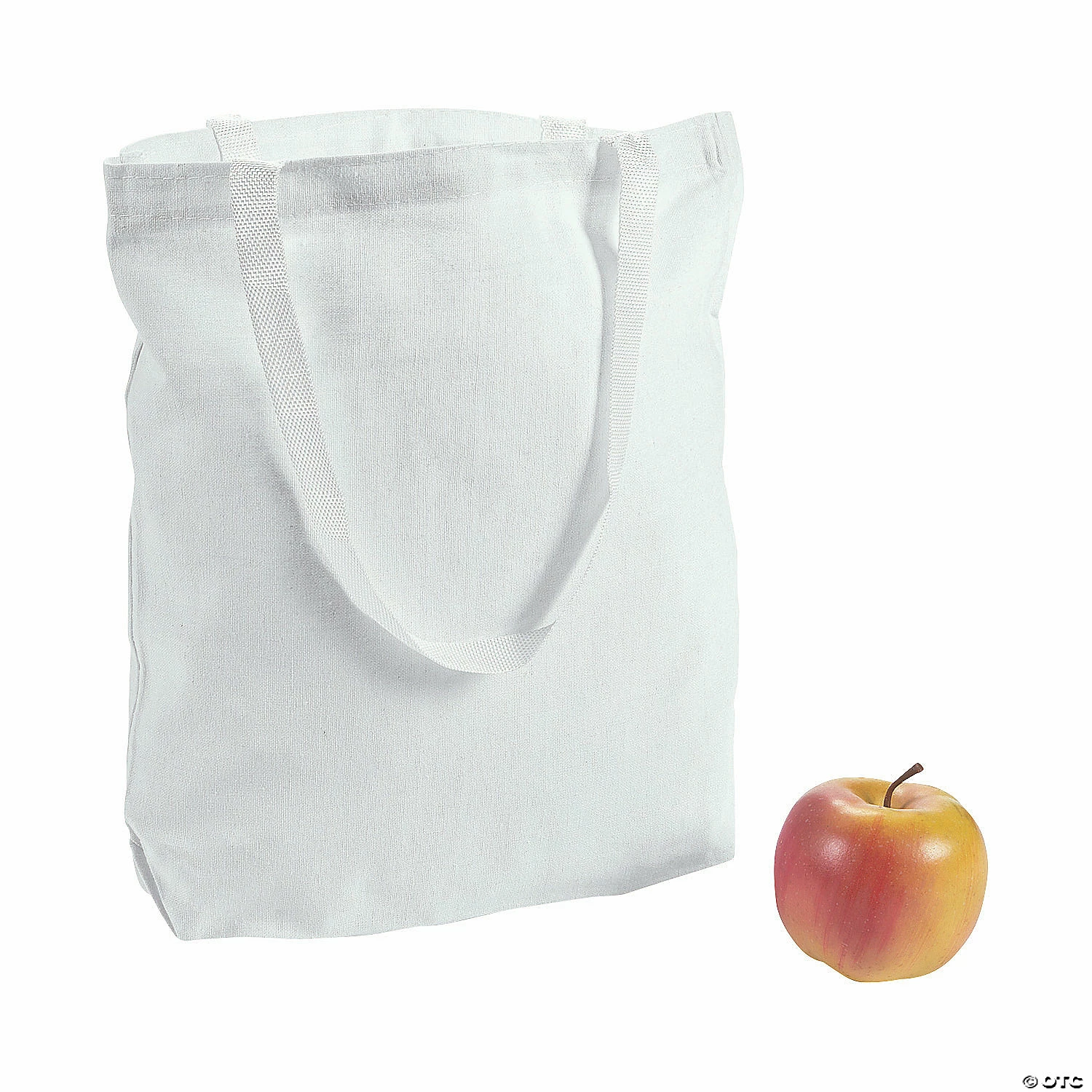 DIY Large White Canvas Tote Bags - 6 Pc.