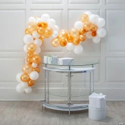 25-Ft. White Balloon Garland Kit with Air Pump - 291 Pc.