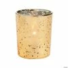Gold-Flecked Mercury Votive Candle Holders - 36 Pc.